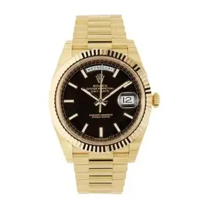 Buy Rolex Day Date Gold Black 228235 EW Replica in Dubai