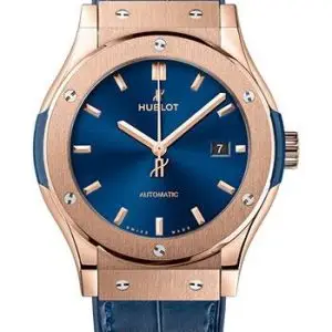 Get Hublot Classic Fusion King Gold Blue Watch at 20%