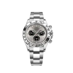 Rolex 40mm Stainless Steel Daytona White Dial | Master Copy Watches