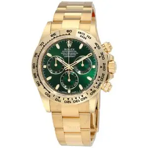 Rolex Cosmograph Daytona 40mm Yellow Gold Green Dial