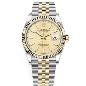 Rolex DateJust Two Tone Fluted Bracelet - 36mm