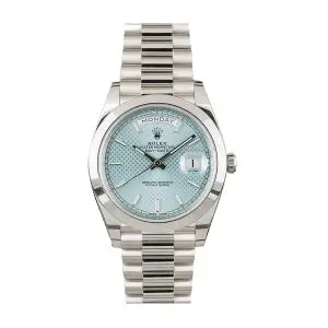 Rolex Day Date Ice Blue Baguette Dial Presidential Replica