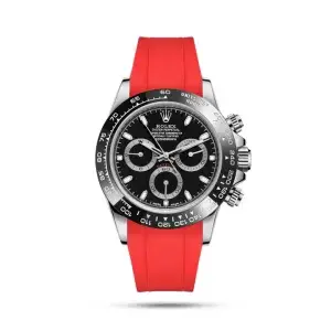 Rolex Daytona Red Rubber Strap Watch