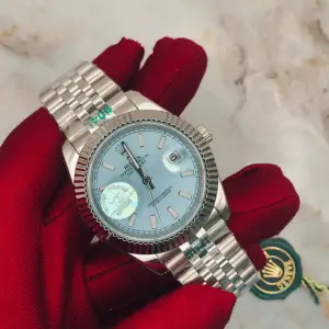 Rolex Mens Datejust 41mm Tffany Blue Steel Watch