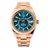 Rolex Oyster Sky Dweller Rose gold With Blue Dial Replica