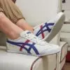 ASICS MEXICO 66 WHITE BLUE RED METALLIC