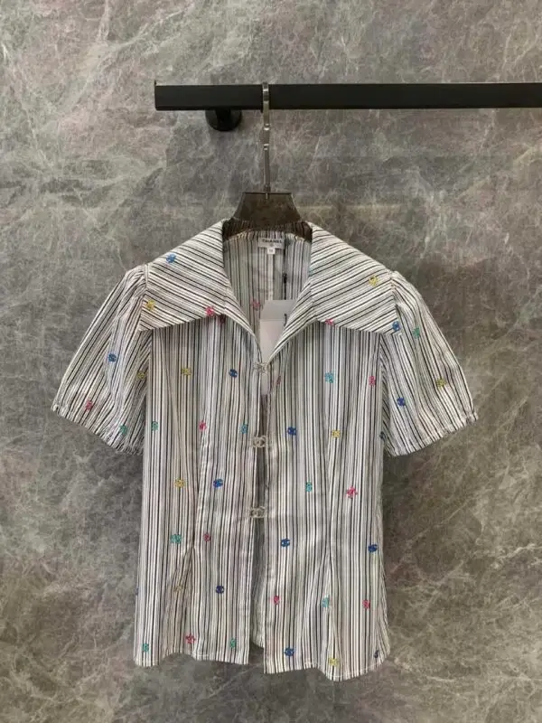 CHANEL Embroidery Printed Shirt for Men
