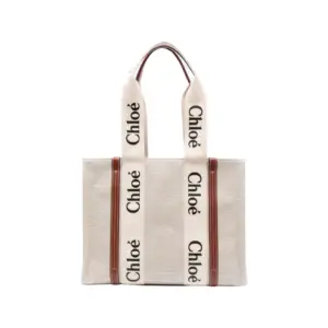 Chloe Woody logo-print tote Bag
