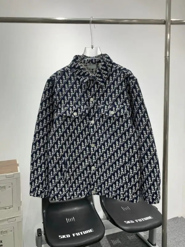 DIOR Black Printed Jacket for Men