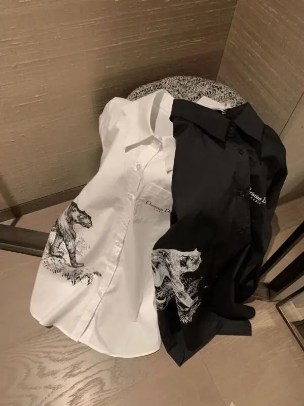 DIOR Embroidered Sketch Shirt for Men