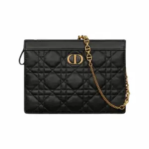 Dior Caro Zipped Pouch with Chain Bag