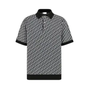 DIOR OBLIQUE POLO T SHIRT