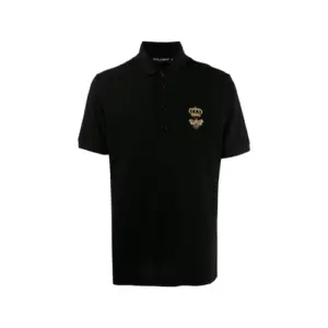 Dolce & Gabbana logo embroidered polo shirt