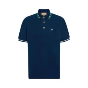 Gucci Wool Cotton Jersey Polo Shirt