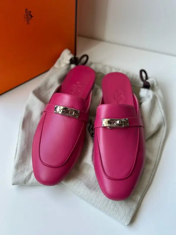 HERMES Elegant Dark Pink Women's Shoes