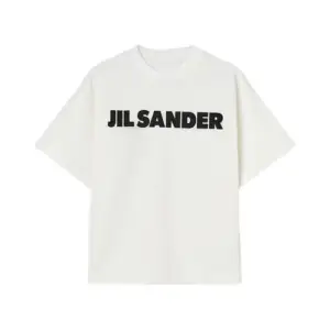 JIL SANDER Off-white T-shirt with printed modified logo