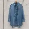 MIU MIU Women Denim Light Blue Shirt