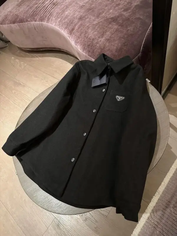 PRADA Men's Logo Patched Shirt