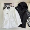 PRADA Designer Mid-Length Trench Jacket
