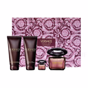 Versace Crystal Noir Eau de Parfum for Women 4 Pcs Gift Set