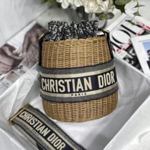 Bag Wicker Bucket Straw Bag - Dubai Fashion LUX