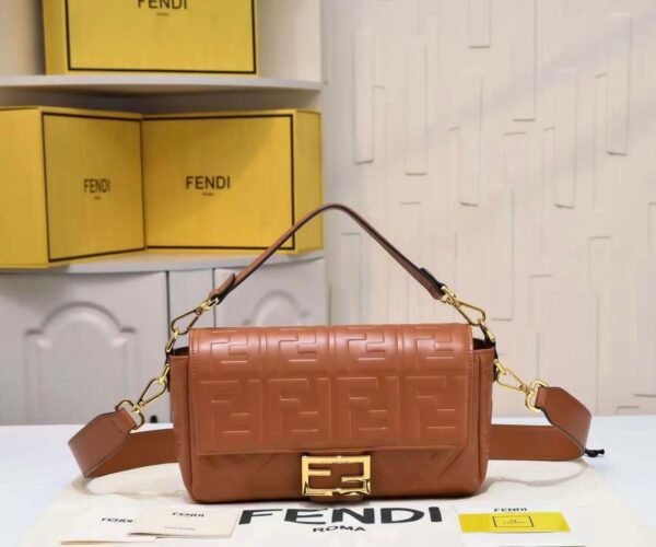 FENDI Baguette Leather Bag