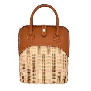 Bolide Picnic Bag Osier Wicker Barenia - Dubai Fashion LUX