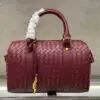Bottega Classic Leather Zip Top Handle Bag