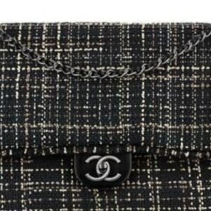 Classic Single Flap Bag Braided Quilted Tweed Mini - Dubai Fashion LUX