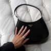 Cleo brushed leather shoulder bag - Dubai Fashion LUX