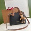 Derby Calfskin House Check Baby Banner Tote - Dubai Fashion LUX