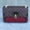 Desig Bordeaux Damier Canvas Vavin PM Bag - Dubai Fashion LUX