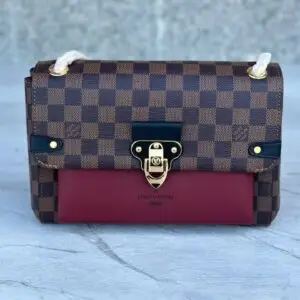 Desig Bordeaux Damier Canvas Vavin PM Bag - Dubai Fashion LUX