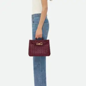 Design Andiamo Medium Intrecciato-Leather Handbag - Dubai Fashion LUX