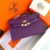 Design Kelly Pochette Anemone Ostrich Permabrass Hardware - Dubai Fashion LUX