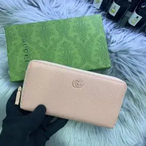 Design Leather Double Zip-Around Wallet - Dubai Fashion LUX