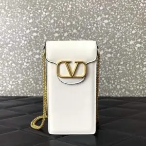 Valentino Garavani Vlogo Mini Leather Phone Case