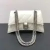 Design Medium Leather Crush Shoulder Bag - Dubai Fashion LUX