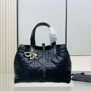 Design MEDIUM TOUJOURS BAG Black Macrocannage Calfskin - Dubai Fashion LUX