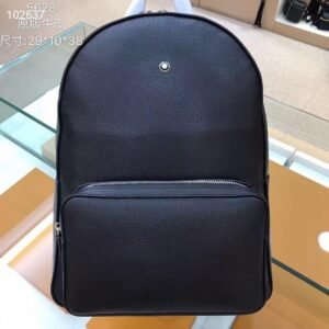Design Meisterstück Soft Leather Grain M Rucksack Backpack Travel Zip Bag - Dubai Fashion LUX