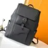 Design Men Motion Backpack Black Oblique Mirage Technical Fabric and Grained Calfskin - Dubai Fashion LUX