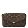 Design Monogram Pochette Felicie Chain Wallet Fuchsia - Dubai Fashion LUX