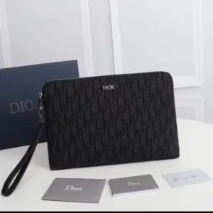 Design Oblique Jacquard Triangle Case Black Multicolor - Dubai Fashion LUX