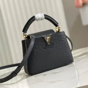 Design Ostrich Leather Capucines BB Bag - Dubai Fashion LUX