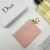 Design Saddle Card Holder Black Grained Calfskin - Dubai Fashion LUX