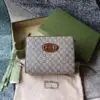 Design Supreme Monogram Horsebit 1955 Zip Pouch Beige Brown Sugar - Dubai Fashion LUX