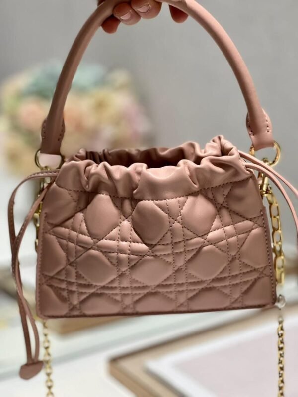 DIOR Top Handle Drawstring Mini Bag