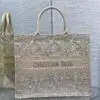 Design Women CD large Or Book Tote Gold-Tone D-Lace Embroidery Macramé Effect for women - Dubai Fashion LUX