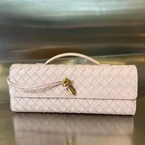 Design Women’s Minimalist Woven Genuine Leather Crossbody Baguette Handbags - Dubai Fashion LUX