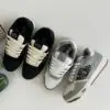 Dior B27 Gray & White Smooth Calfskin Sneakers